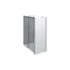 New Scanbad DELUXE SKYDEDØR KROM/KLAR 160 X 200 X 80 CM