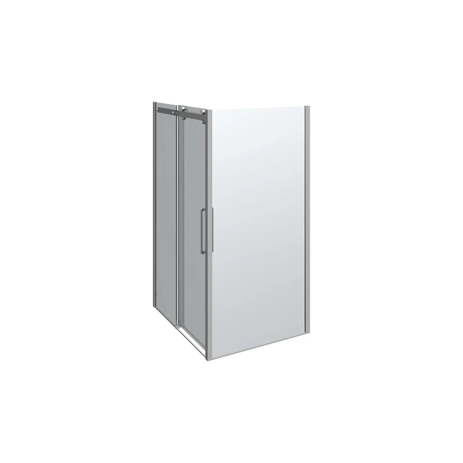 Sale Scanbad DELUXE SKYDEDØR KROM/KLAR 120 X 200 X 100 CM
