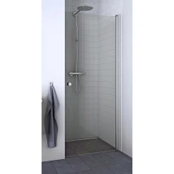 Sale Scanbad FLEXI MAT ALU PROFIL, 1 STK. BRUSEDØR KLAR GLAS 79 CM