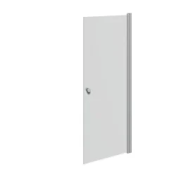 Hot Scanbad FLEXI MAT ALU PROFIL, 1 STK. BRUSEDØR 79 CM FROSTET GLAS