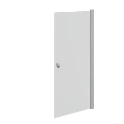 Sale Scanbad FLEXI MAT ALU PROFIL, 1 STK. BRUSEDØR 89 CM FROSTET GLAS