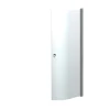 New Scanbad FLEXI MAT ALU PROFIL, 1 STK. BRUSEDØR 74 CM KLART GLAS