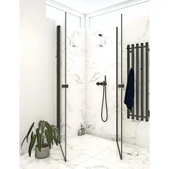 Clearance Scanbad FLEXI SORT PROFIL, 1 STK. BRUSEDØR KLAR GLAS 79 CM