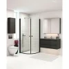 Clearance Scanbad FLEXI SORT PROFIL, 1 STK. BRUSEDØR 74 CM KLART GLAS