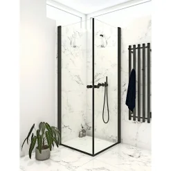 Clearance Scanbad FLEXI SORT PROFIL, 1 STK. BRUSEDØR KLAR GLAS 89 CM