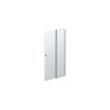 Outlet Scanbad MATCH BRUSEDØR KLAR GLAS 98 CM