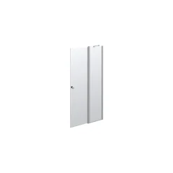 Outlet Scanbad MATCH BRUSEDØR KLAR GLAS 98 CM