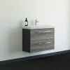 Discount Scanbad MULTO LOTTO BADMØBEL PINE GREY MED METALSKUFFER 85 CM