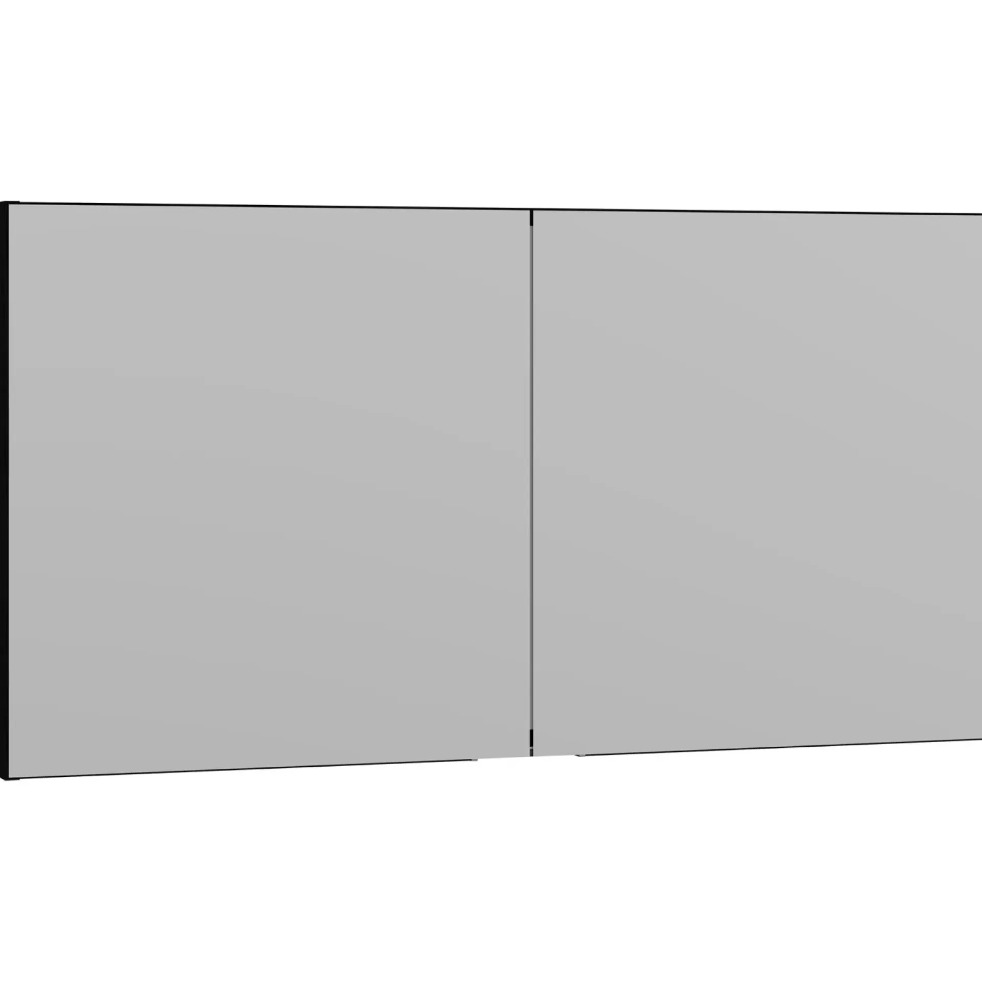 Online Scanbad MULTO SPEJLSKAB UDEN LAMPER SORT 120 X 64 CM