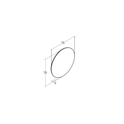 Clearance Scanbad PLAY SPEJL M/ LYS UDEN LYSSTYRING 75 X 75 CM