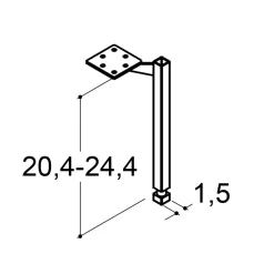 Outlet Scanbad PLAY STØTTEBEN SORT 1,5 CM