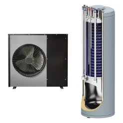 New Scantherm BLOKHUS 7KW MED COMBITANK L/V VARMEPUMPE