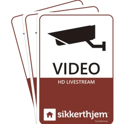 Outlet SikkertHjem 3-PAK ALARMMÆRKATER