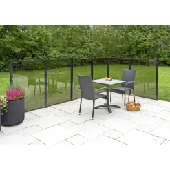 Skagen SYSTEMHEGN HEGNSMODUL RØGFARVET GLAS 86.50 X 122 X 0.60 X 0.60 CM