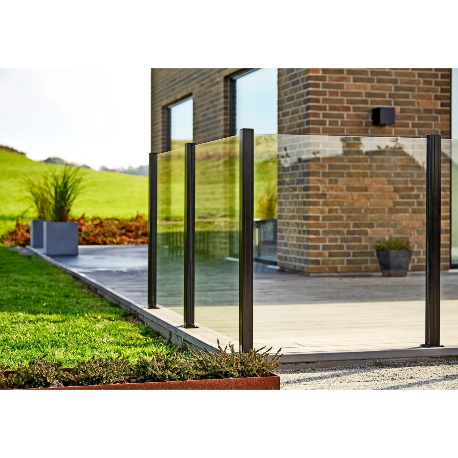 Outlet Skagen SYSTEMHEGN HEGNSMODUL KLAR GLAS 86.80 X 92 X 0.60 X 0.60 CM