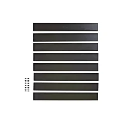 Sale Skagen SYSTEMHEGN PANEL SORT ALUMINIUM 0.60 X 92 X 86 CM
