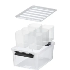 SmartStore CLASSIC 15 OPBEVARINGSKASSE M LÅG + INDSATS TRANSPARENT 14 L