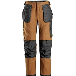 Clearance Snickers Workwear 6224 ARBEJDSBUKS 54 BRUN/SORT