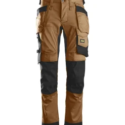 Outlet Snickers Workwear ALLROUNDWORK 6241 ARBEJDSBUKS 48 BRUN/SORT