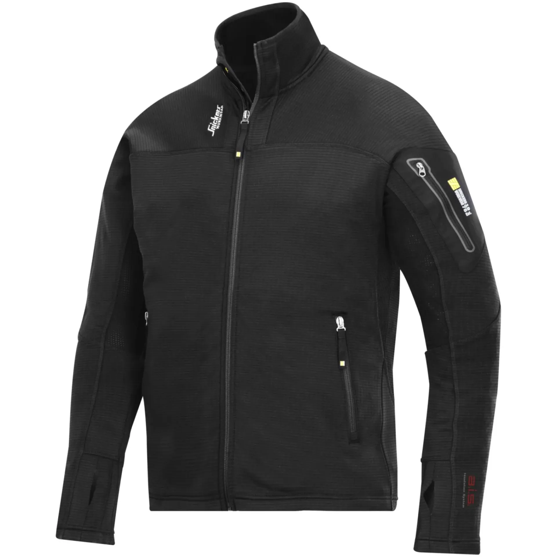 Online Snickers Workwear BODY MAPPING 9438 FLEECEJAKKE M SORT