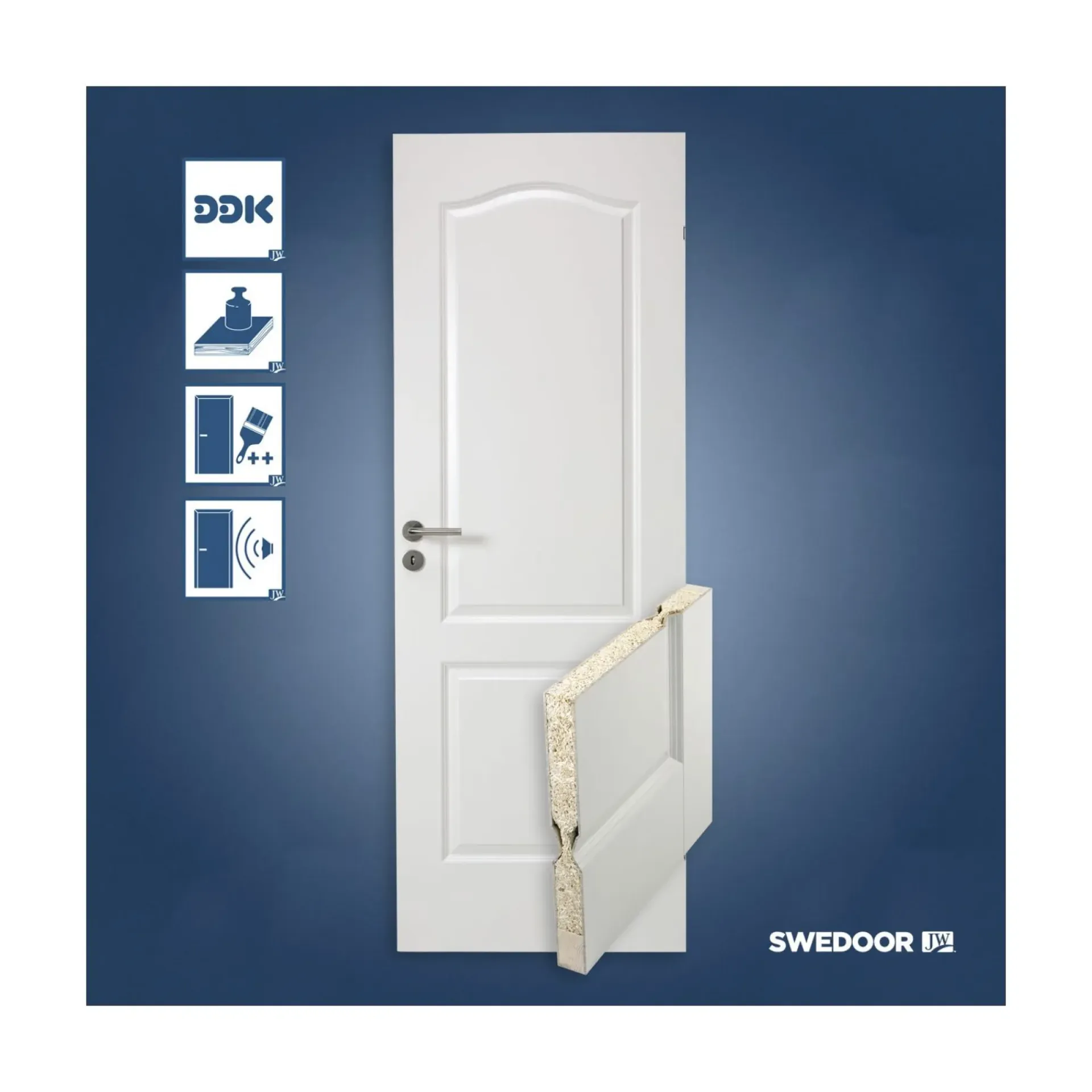 Sale Swedoor ADVANCE-LINE COMPACT 02B FORMPRESSET MASSIV DØR 9X21