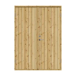 Clearance Swedoor CLEVER-LINE DOBBELT UDHUSDØR 92 X 1514 X 2048 MM VENSTRE