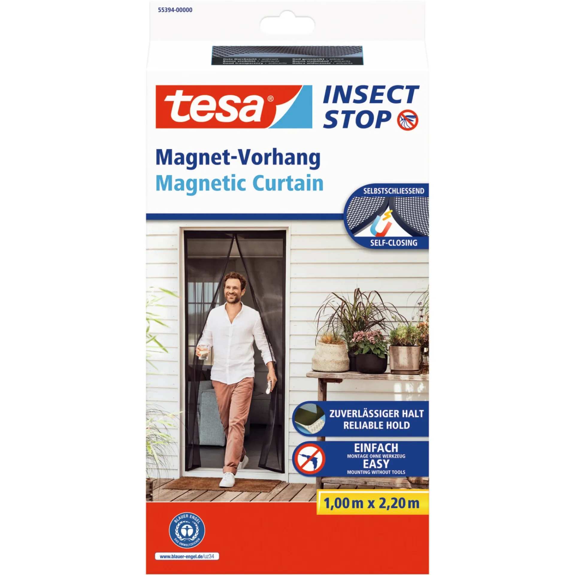 Best Tesa MAGNETISK TIL DØR INSEKTNET 1,00X2,20M