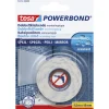 New Tesa POWERBOND DOBBELT KLÆBENDE SPEJLTAPE 1,50 M X 19 MM HVID