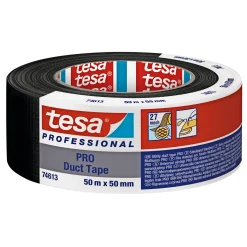 Clearance Tesa PROFESSIONAL PRO LÆRREDSTAPE 50M X 50MM SORT