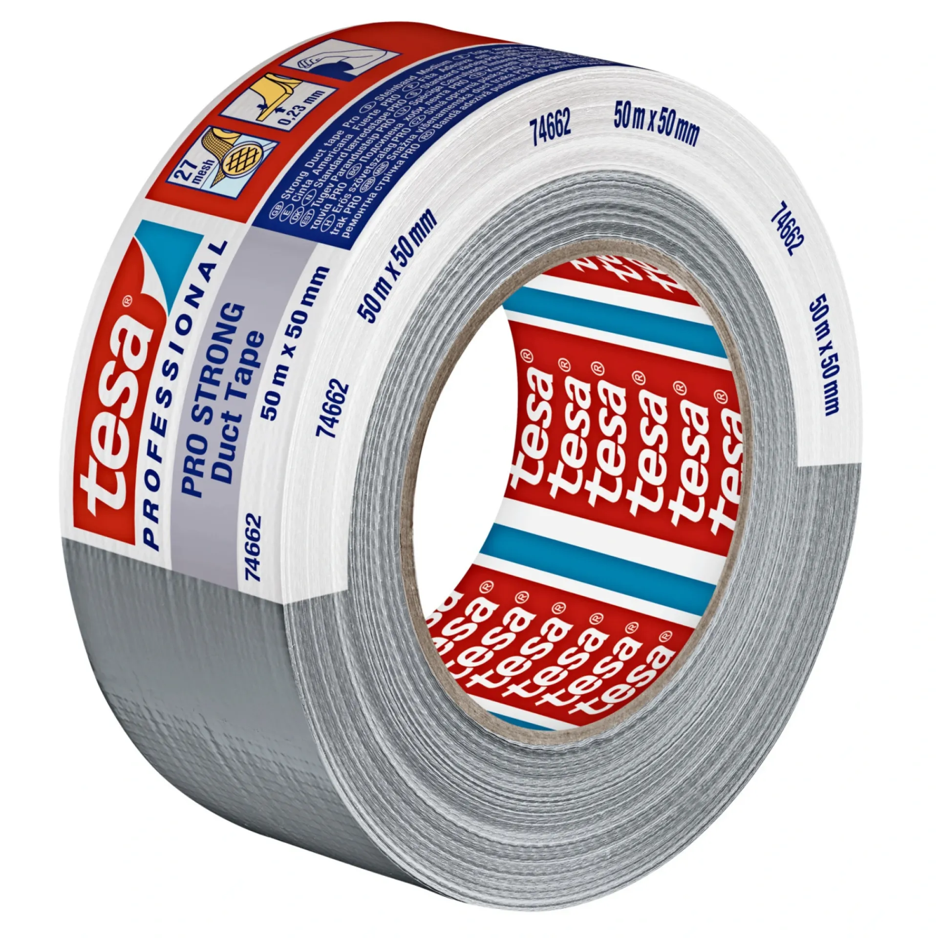 Best Tesa PROFESSIONAL PRO LÆRREDSTAPE 50M X 50MM SØLV