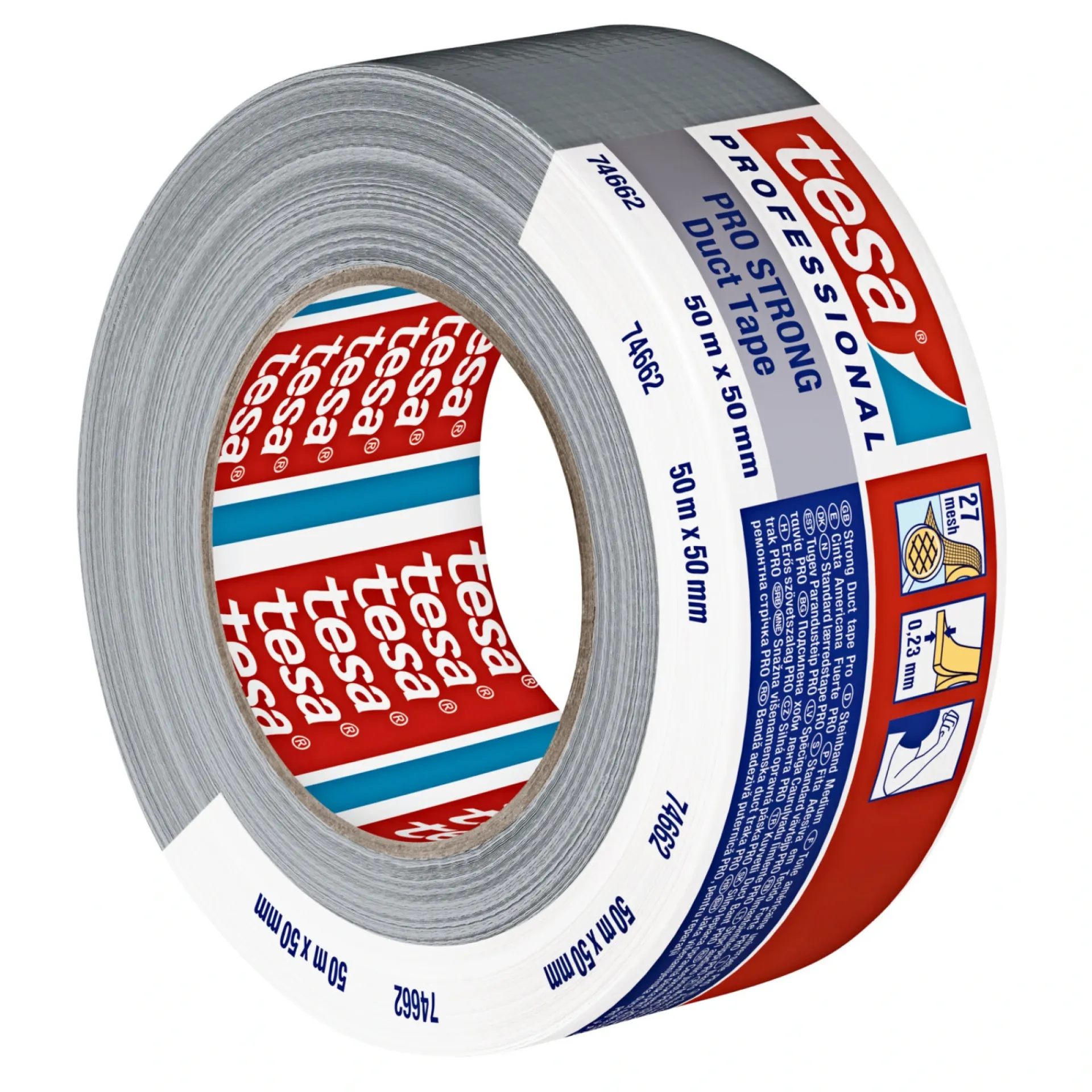 Best Tesa PROFESSIONAL PRO LÆRREDSTAPE 50M X 50MM SØLV