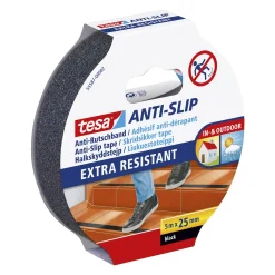 Best Tesa SKRIDSIKKER TAPE 5 M X 25 MM SORT