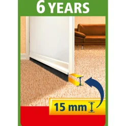 Best Tesa MOLL TIL TEKSTILGULVE BØRSTELISTE 1 M X 43 MM X 15 MM HVID