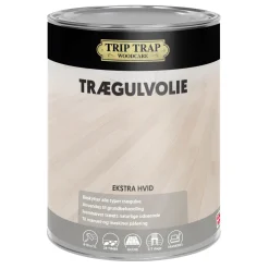 Outlet Trip Trap INDENDØRS OLIE TRÆGULVOLIE 1 L EKSTRA HVID