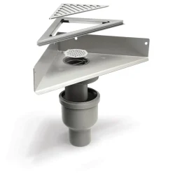 Clearance Unidrain 4012.0200 HJØRNEAFLØB