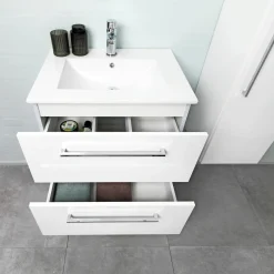 Outlet VASSO BADMØBEL HVID MAT 2 SKUFFER 60 CM