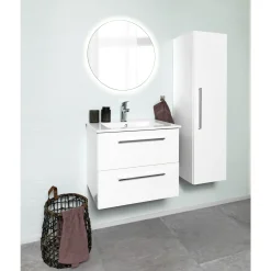 Outlet VASSO BADMØBEL HVID MAT 2 SKUFFER 60 CM