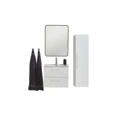 Sale VASSO MILANO SOFTCLOSE BADMØBEL HVID 2 SKUFFER 60 CM