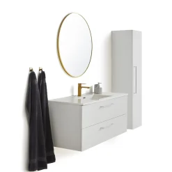 Discount VASSO MILANO SOFTCLOSE BADMØBEL HVID 2 SKUFFER 120 CM