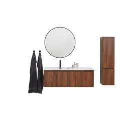 Sale VASSO ROMA SOFTCLOSE BADMØBEL VALNØD 2 SKUFFER 120 CM