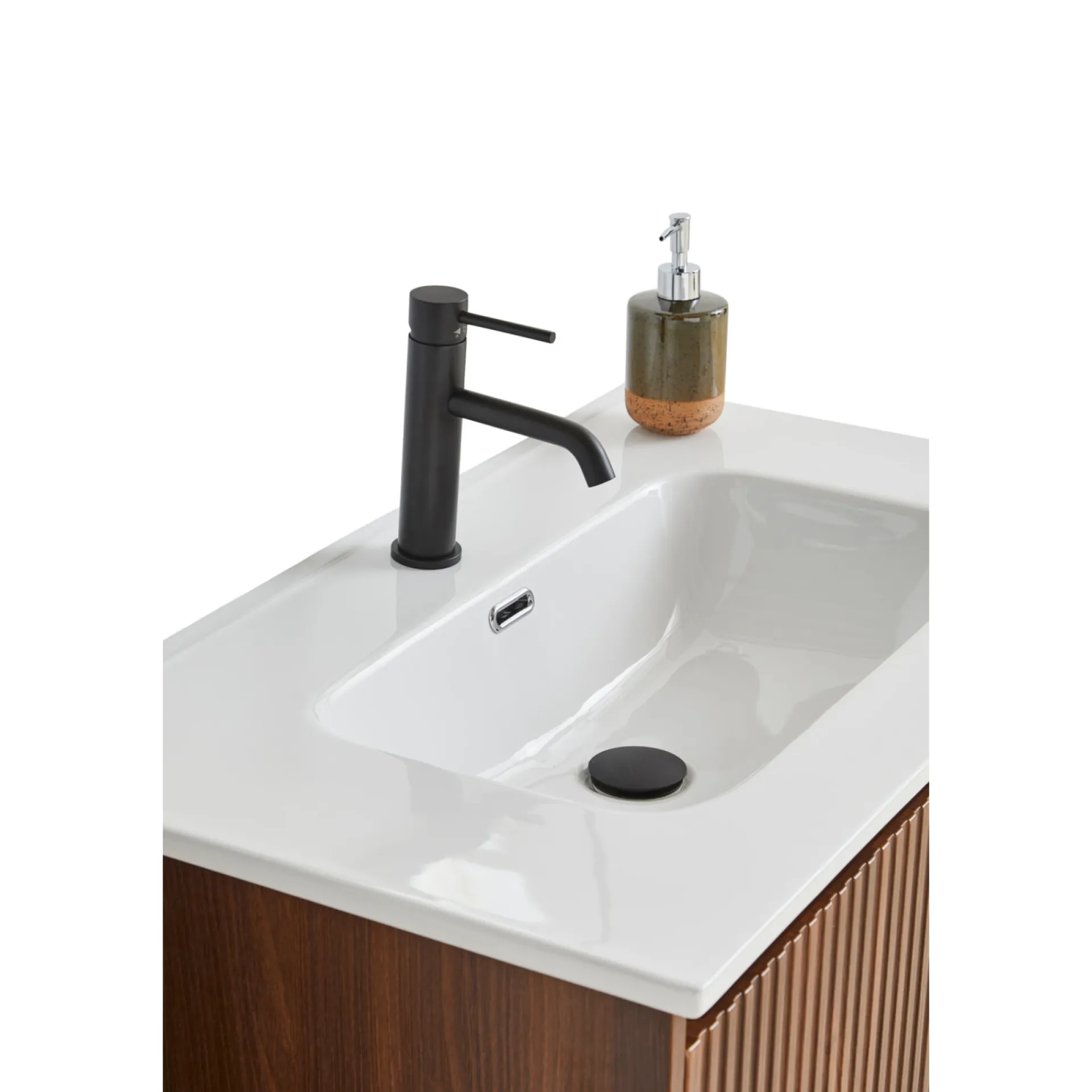 New VASSO ROMA SOFTCLOSE BADMØBEL VALNØD 1 SKUFFE 80 CM