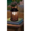 Outlet Veli Line MARBELLA SOLCELLE LANTERNE BRUN/SORT 24 CM