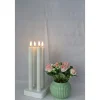 Best Veli Line 4-PAK GENOPLADELIGE HVIDE 24,5 CM LED KRONELYS