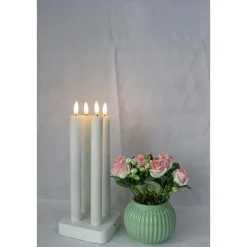 Best Veli Line 4-PAK GENOPLADELIGE HVIDE 24,5 CM LED KRONELYS