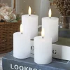 Online Veli Line 4-PAK HVIDE Ø6,5X10 CM LED BLOKLYS
