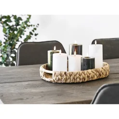 Outlet Veli Line 3-PAK OLIVENGRØNNE Ø 7,5X10+12,5+15 CM LED BLOKLYS