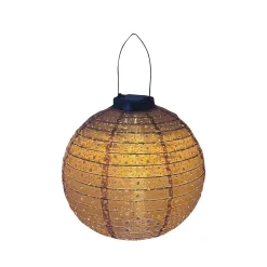 Online Veli Line RUND SOLCELLE LANTERNE GYLDENBRUN 25 CM