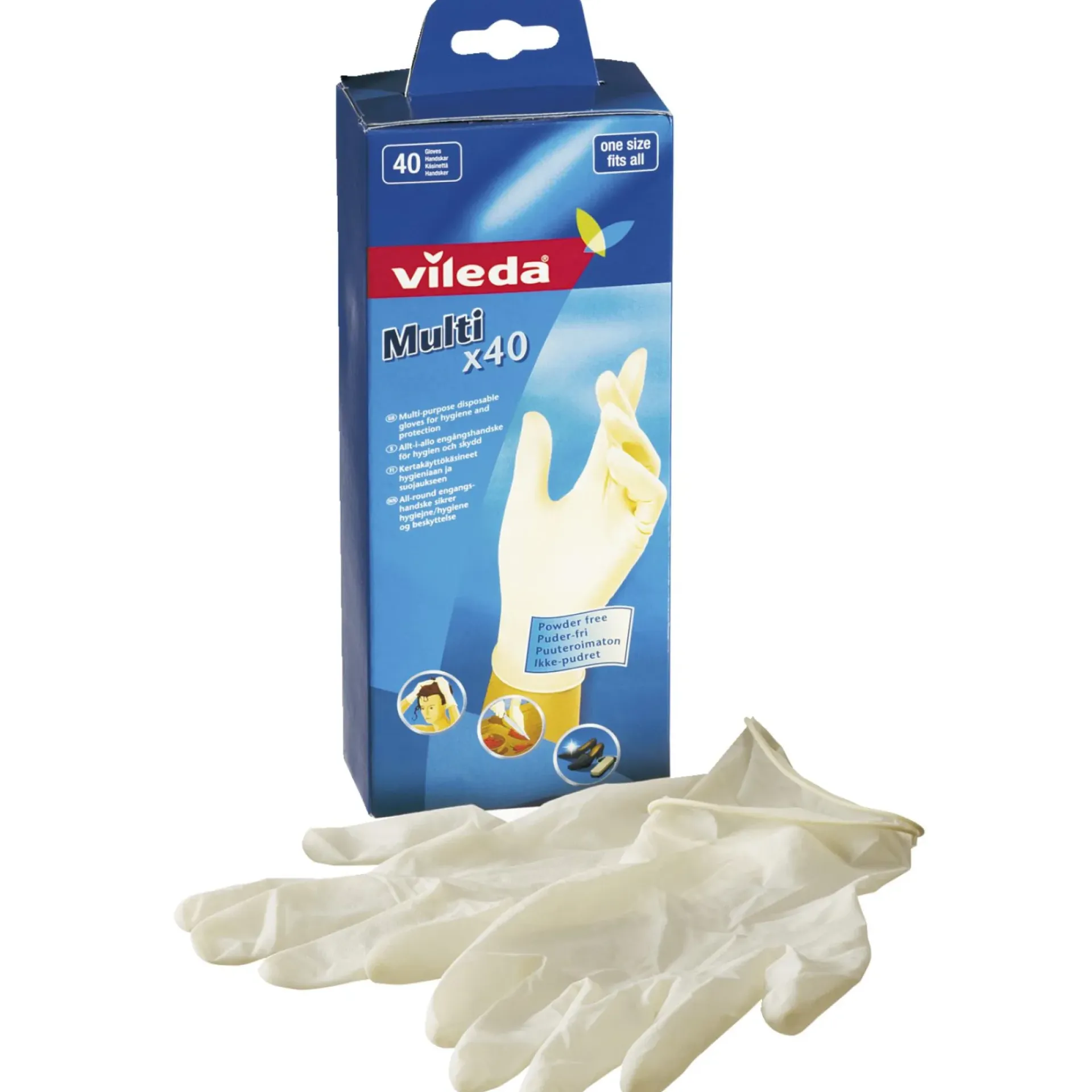 Clearance Vileda MULTI 40 ENGANGSHANDSKE ONESIZE