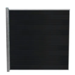 Hot Wimex LIVØ PRIME V-PROFIL HEGNSFAG MAT SORT 189.50 X 180 CM