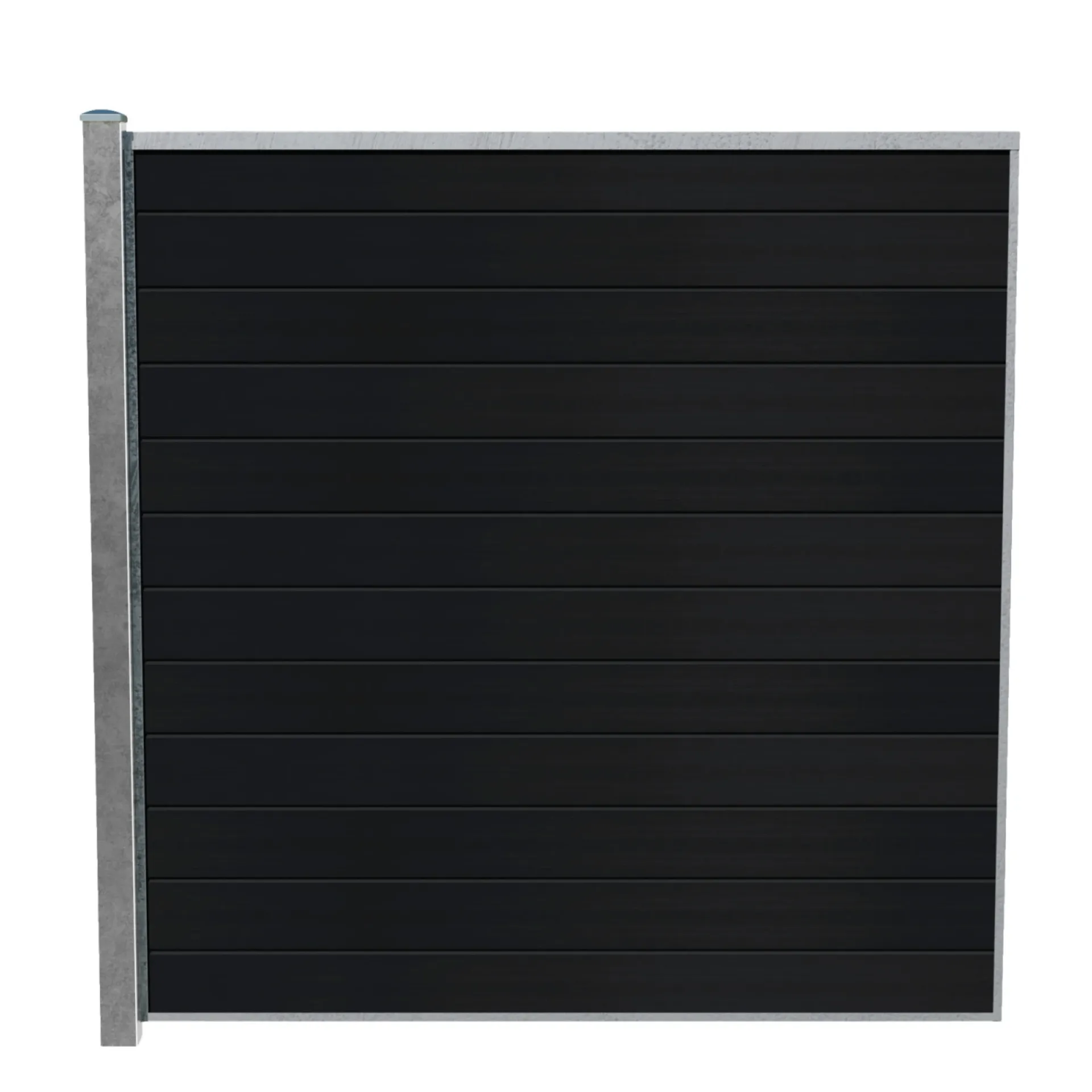 Hot Wimex LIVØ PRIME V-PROFIL HEGNSFAG MAT SORT 189.50 X 180 CM